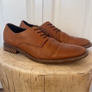 The Rail Brown Leather Men's Oxford Dress Shoe Size 10 US/EU 43